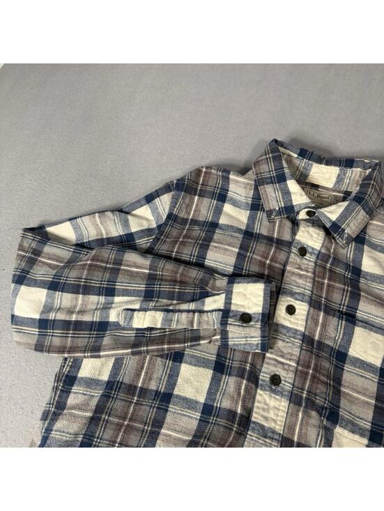 L.L. Bean Other - LL‎ Bean Slim Fit Flannel Shirt Men’s M Blue Brown Tartan Plaid Button Up Casual